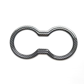 ZiWen Interior Trims Gear Shift Panel Center Console Cup Holder Cover Accessories for Ford Mustang 2024 2025 2026 (Carbon Fiber Print Cup Holder)