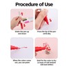 6 Color 3D Nail Art Pens Set, Kalolary Nail Point