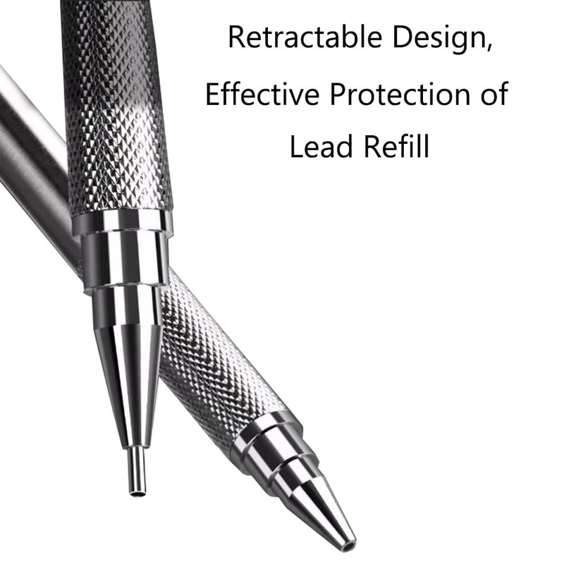 2mm Metal Mechanical Pencils with 8 2B Lead Refills &