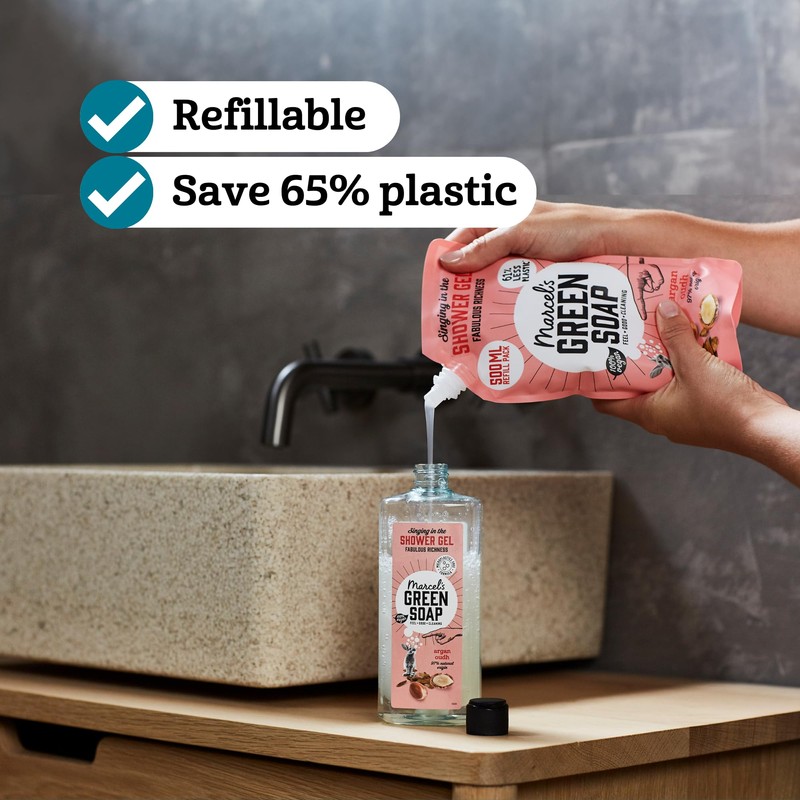 Marcel's Green Soap Shampoo - Mimosa & Blackcurrant Scent, Enriched