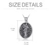 YAFEINI Virgin Mary Necklace 925 Sterling Silver Miraculous Medal Guadalupe