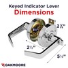 Keyed Entry Commercial Door Handle Chrome | Heavy Duty Commercial