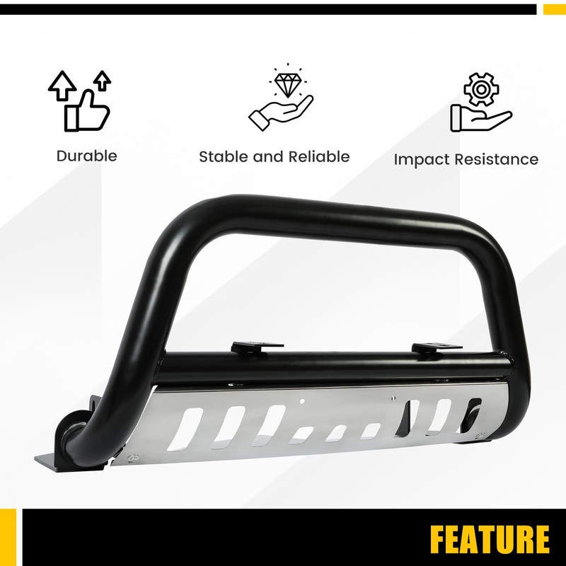 KUAFU 3'' Bull Bar Compatible with 1996-1998 Toyota 4Runner 1998-2004