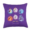 Unicorn Group Throw Pillow