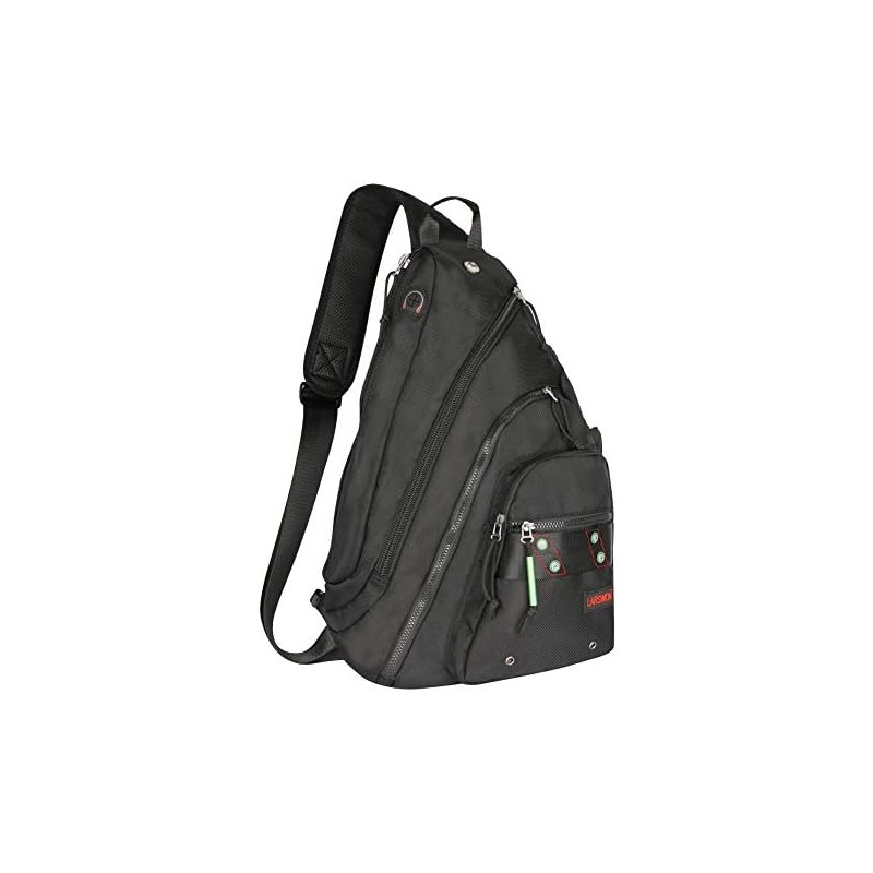 Larswon Sling Backpack, Sling Bag for Laptop, Crossbody Bag Men