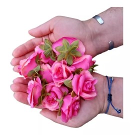 Liven&Decor 100 Flores Artificiales Pequeñas Cabeza Rosas  Manualidades