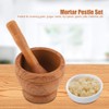 Mortar and Pestle,Jadeshay Manual Pestle and Mortar Garlic Grinder Spices