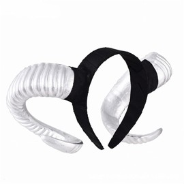 Qhome Gothic Sheep Horn Punk Headband Forest Animal Photography Cosplay Photo Props Steampunk Hair Accessory
