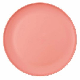 Mainstays Plastic Dinner Plates, 10.5” Round, Set Of 8, Coral Bell  BPA Free