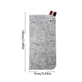 Zillary 3 Stück Brillenetui, Brille Schutzhülle, Faltbar Brillenetui, Filz Brillenetui, für Die meisten Brillen, Lesebrillen und Sonnenbrillen für Männer und Frauen, Grau, Schwarz, Khaki, 18x9cm