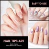 240PCS Short Almond Nail Tips - Soft Gel Extensions -