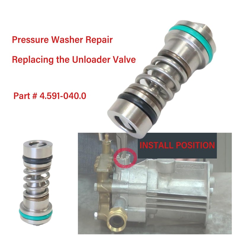 Pressure Washer Repair - Replacing the Unloader Spill Valve Complete