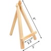 4Pcs Pine Wood Mini Easel Triangle Frame Wedding Table Card