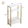 NovaNoka Narrow Side Tables Set of 2 for Small Spaces,