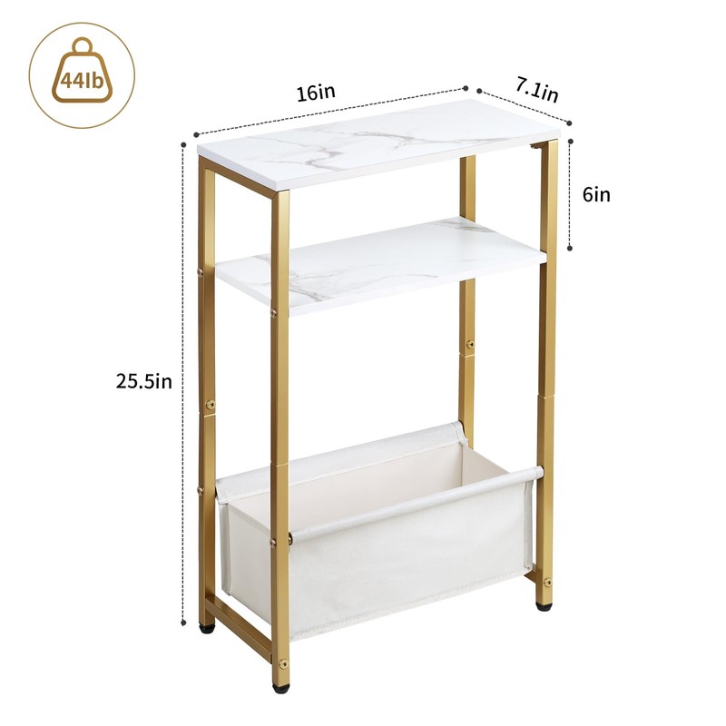 NovaNoka Narrow Side Tables Set of 2 for Small Spaces,