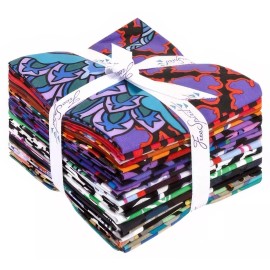Free Spirit - Kaffe Fassett Feb 2024 Dark Fat Quarter Bundle 20 pcs