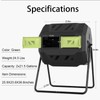 SQUEEZE master Compost Bin 43 Gallon Outdoor Tumbler composters Garden