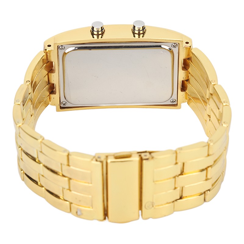 Men's Watch Fashion Exquisite Waterproof Alloy Men's LED Watch with