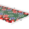 Fun Express 8 Ft. Casino Fitted Rectangle Plastic Tablecloth