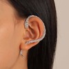 YienDoo Gothic Snake Ear Cuff Wrap Earring Silver Animals Crawler