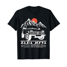 Lada Niva 4x4 Offroad Off-Road Vehicle Russia USSR T-Shirt