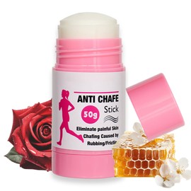 Anti Chafe Balm Stick - Anti Chafing Cream For Cyclists & Runners - Long-Lasting Chub Rub Stick With Beewax & Rose Oil - Daily & Holiday Essentials With Waterproof