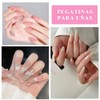 Nivofu 600 Pcs Uñas Postizas Transparentes, Falsas Nail Tips Almendra
