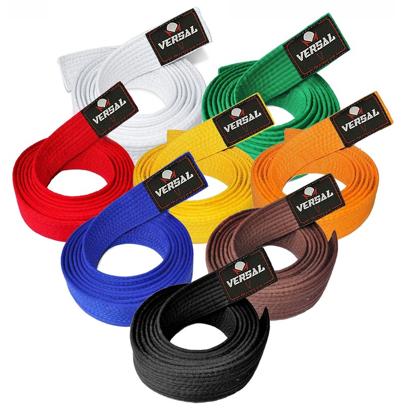 VERSAL Martial Arts Karate Belt, 100% Cotton Professional Training Grading