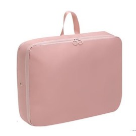 Bombinate 衣類整理バッグ ダウンジャケット収納バッグ 圧縮衣類 (ピンク, Lサイ（30*40*18cm）)