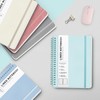 Lined Spiral Journal Notebook, A5 Hardcover Leather Notebook for Work,