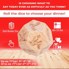 Date Night Dice Valentine's Day Gifts for Couples, Wooden Love Decision Dice Couple Gifts Naughty Dice for Her Him Boyfriend Girlfriend Couple Game Dice Wedding Gifts (Love A)