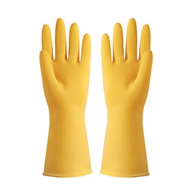 nanaxagly Reusable Dishwashing Latex Gloves, Thickened and wear-resistant, for Kitchen Working Painting Gardening, etc. (Size M)