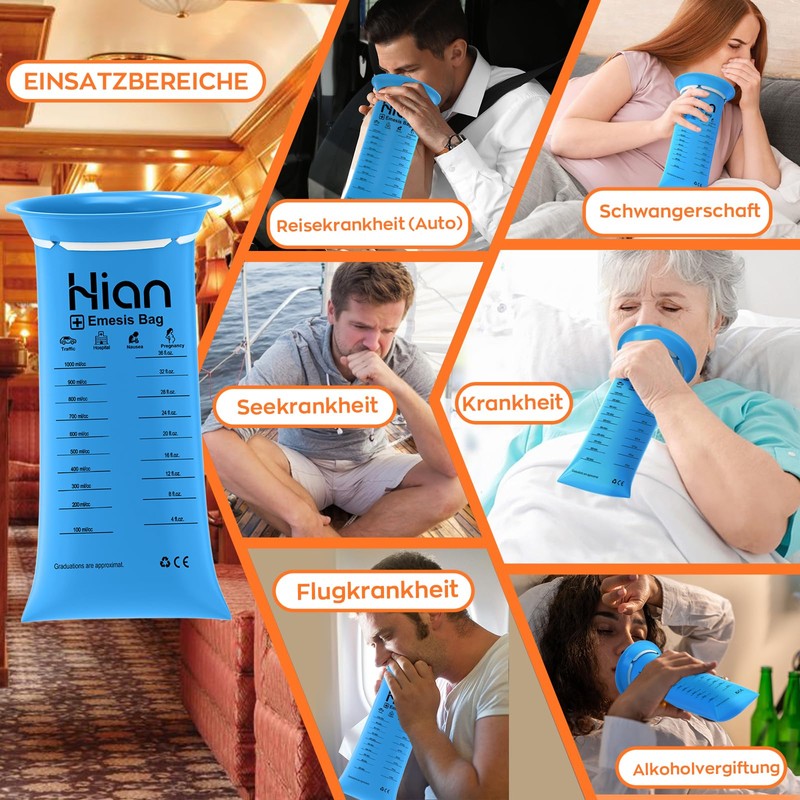Hion Spit Bags Pack of 10 Opaque Poop Bags with