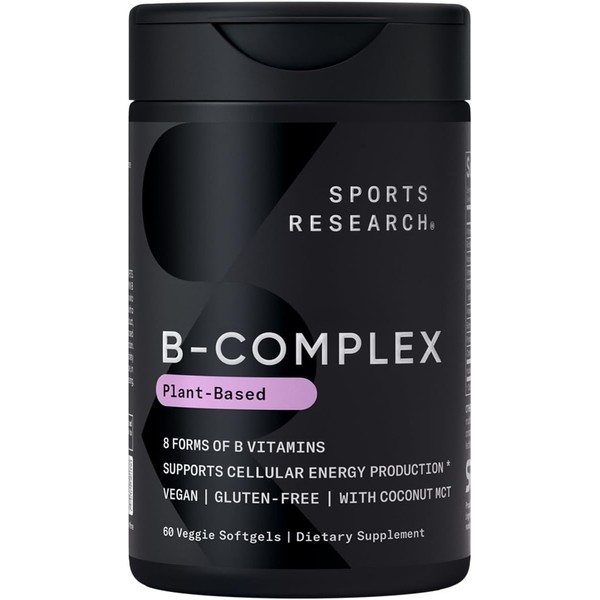 Sports Research® Vegan Vitamin B Complex - All 8 Active