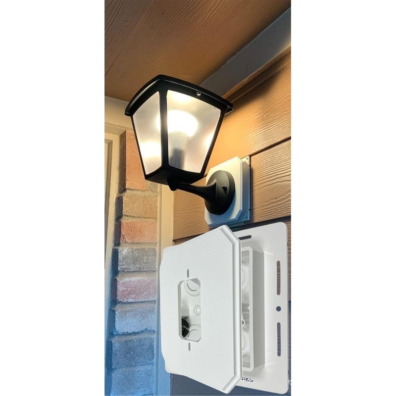 iMBAPrice IMBA-8081F-2BK Black Non- Metallic Universal Siding Block for Light