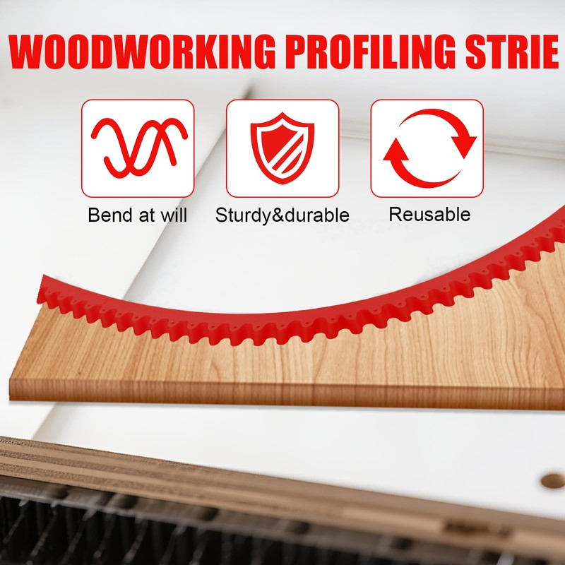 2 m Curve Ruler, Flexible Curve Ruler for Precise Woodworking,