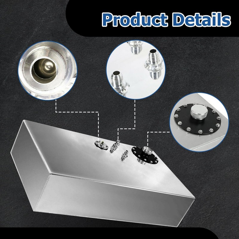17 Gallon Street Rod Aluminum Race Fuel Cell Gas Tank