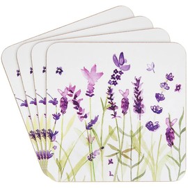 The Leonardo Collection Purple Lavender Coaster Set of 4
