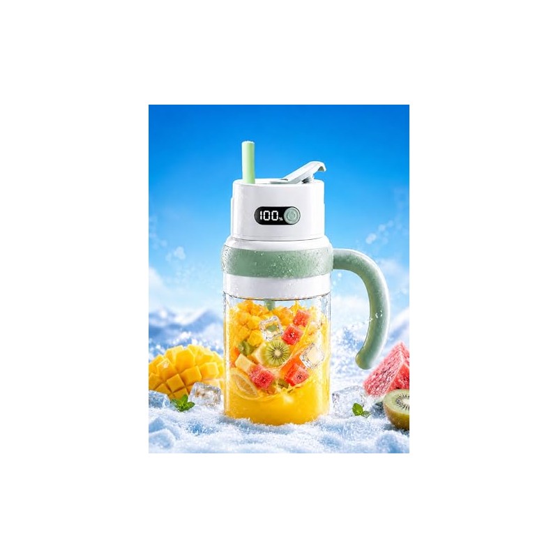 Becvtoz Portable Juicer Cup with LED Display - USB-C Personal