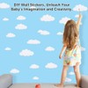 Clouds Party Wall Decal Pastel White Cloud Wall Stickers Decor