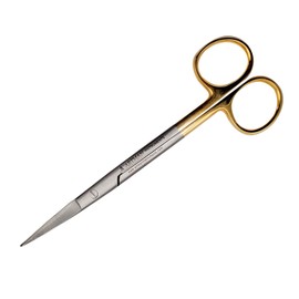 Scissors 5.5 inches Straight Gold Plated Handle with Tungsten Carbide Inserts Extra Sharp and Durable by Wise LINKERS