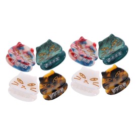 OHPHCALL Cute Cat Decor Hair Claw Clips 8 Pieces Small Hair Clips for Women for Parties Weddings and Everyday Styling