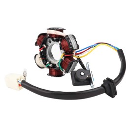Tbest Quad 125 Alternator, Alternator 50 cm, Generator Magneto Stator Coil, 6 Coils 5 Wire Motorcycle Magneto Stator Coil Replacement Stator Coil Fit for 50 CC 70 CC 90 CC 110 CC
