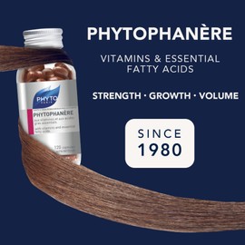 PHYTO|PHYTOPHANERE Supplement - Biotin & Vitamin B6 Enriched, Supports Healthy Hair, Skin & Nails, Antioxidant-Rich Carrot & Vitamin E, Energy & Tissue Formation - Women's Multivitamin|120 tablets