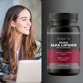 Endaroo | Pack Ácido Alfa Lipóico Con Resveratrol | 180 Caps Sabor Sin Sabor