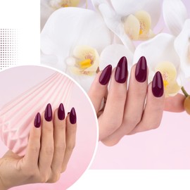 Imtiti Burgundy Gel Nail Polish, 1 Pcs 0.5 fl oz Amaranth Red Wine gel nail polish Color Soak Off Gel Polish Nail Art Manicure Salon DIY Nail Lamp Gel Nail Design Christmas Decoration