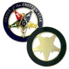 Order of The Eastern Star Masonic Car Emblem Square Cut-Out
