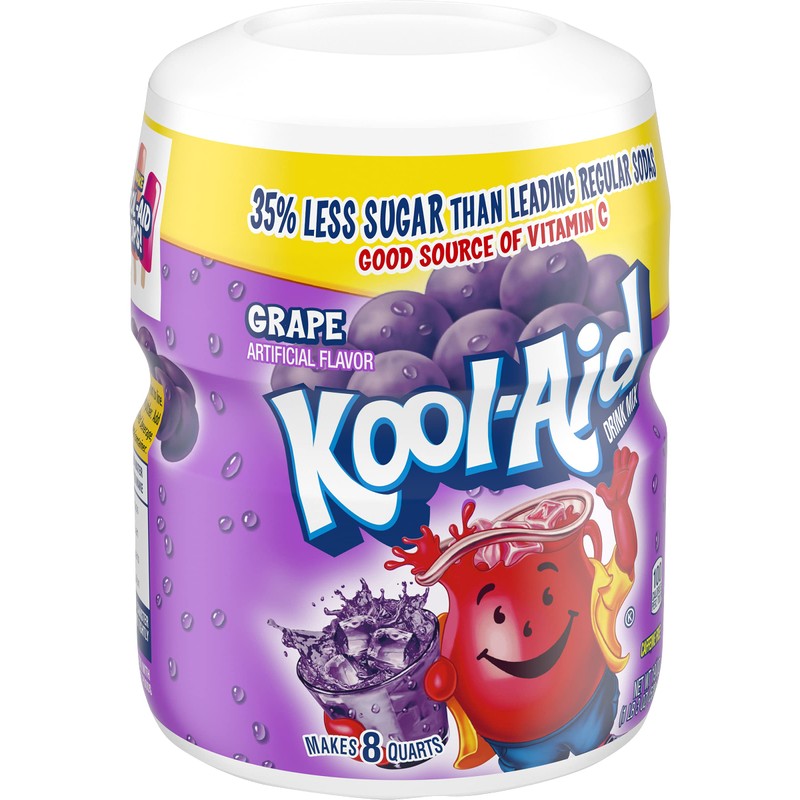 Kool-aid Grape Mix 19 Oz Container (2 Pack)