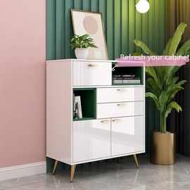 TANONE White Wallpaper Vinyl Paper Self Adhesive Film Decorative Paper for Wallcovering Kitchen Countertop Cabinets Wardrobe Furniture Iridescent Glitter (15.8" X 78.8")