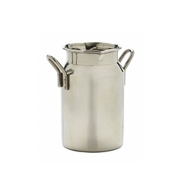 Genware MMC5 Mini Milk Churn, Stainless Steel, 5 oz.